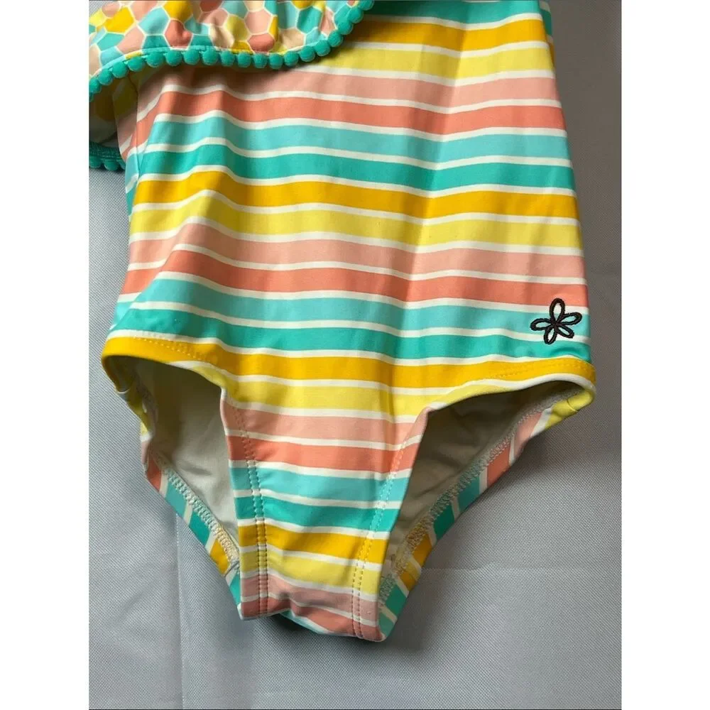 Matilda Jane Lollipop lines Swimsuit NWOT size 2
